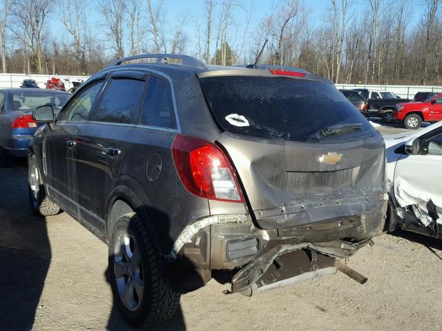 3GNAL4EK6ES670558 - 2014 CHEVROLET CAPTIVA LT BROWN photo 3