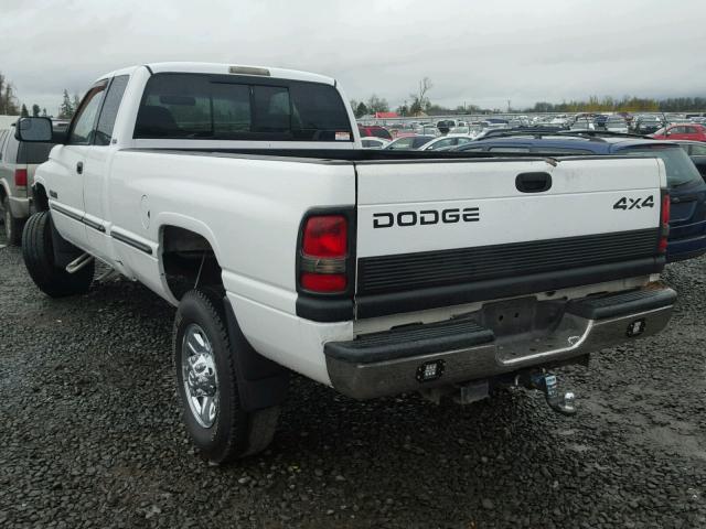 1B7KF2365XJ608118 - 1999 DODGE RAM 2500 WHITE photo 3