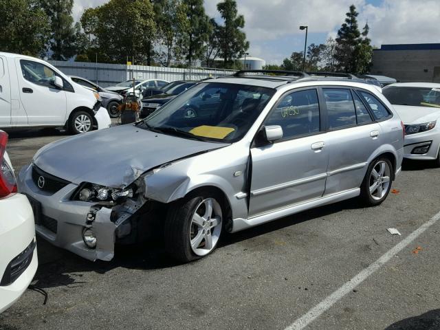 JM1BJ245121633613 - 2002 MAZDA PROTEGE PR SILVER photo 2