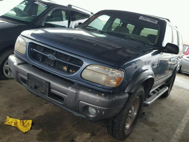 1FMZU63P71UB22187 - 2001 FORD EXPLORER X BLUE photo 2