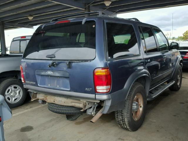 1FMZU63P71UB22187 - 2001 FORD EXPLORER X BLUE photo 4