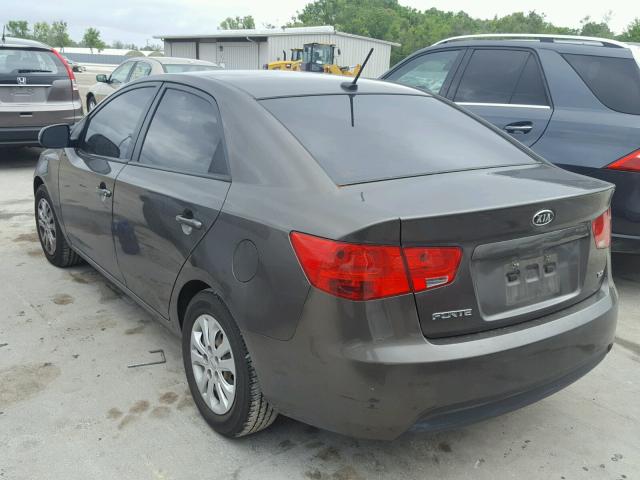 KNAFU4A2XC5551532 - 2012 KIA FORTE EX BROWN photo 3