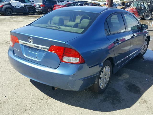 2HGFA1F3XBH525789 - 2011 HONDA CIVIC VP BLUE photo 4