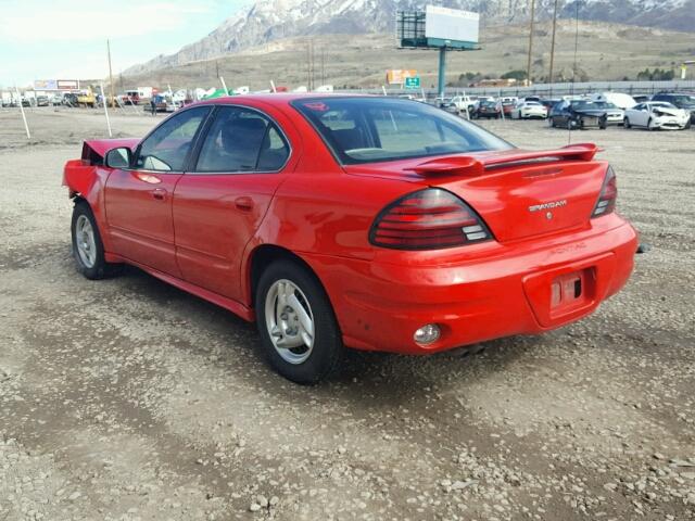 1G2NF52E23C109884 - 2003 PONTIAC GRAND AM S RED photo 3