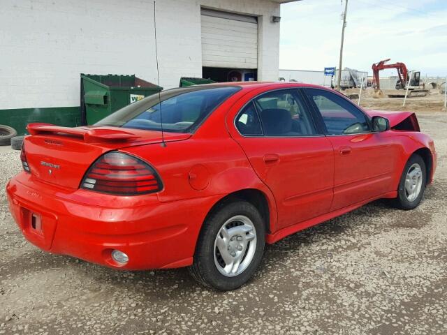 1G2NF52E23C109884 - 2003 PONTIAC GRAND AM S RED photo 4