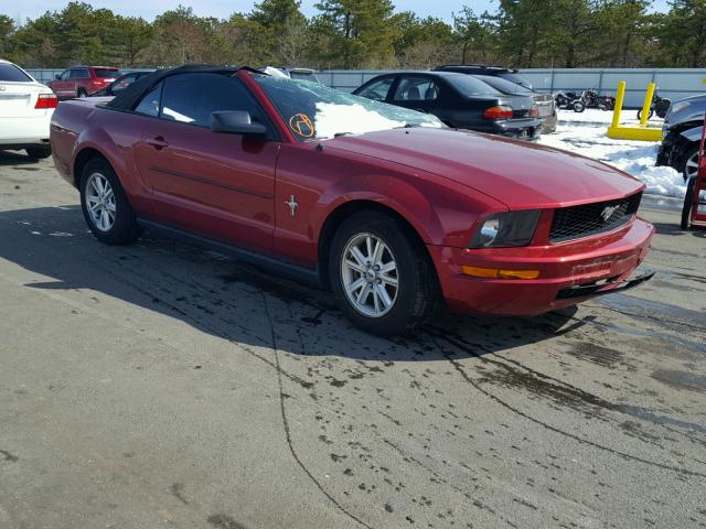 1ZVFT84N875354963 - 2007 FORD MUSTANG MAROON photo 1