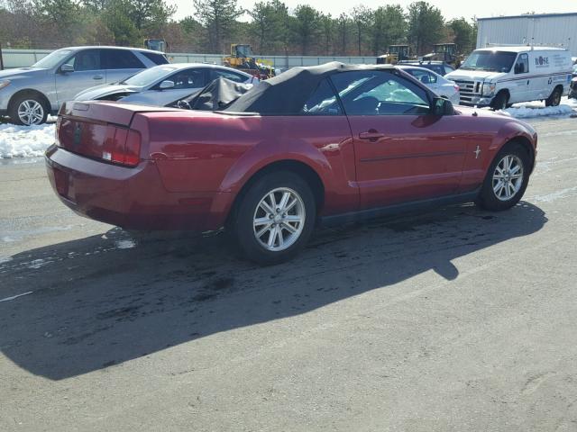 1ZVFT84N875354963 - 2007 FORD MUSTANG MAROON photo 4