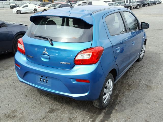 ML32A3HJ3HH004998 - 2017 MITSUBISHI MIRAGE ES BLUE photo 4