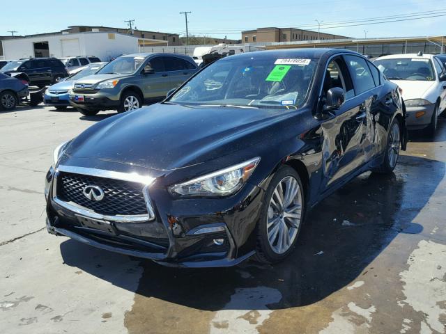 JN1EV7AP5JM358011 - 2018 INFINITI Q50 LUXE BLACK photo 2