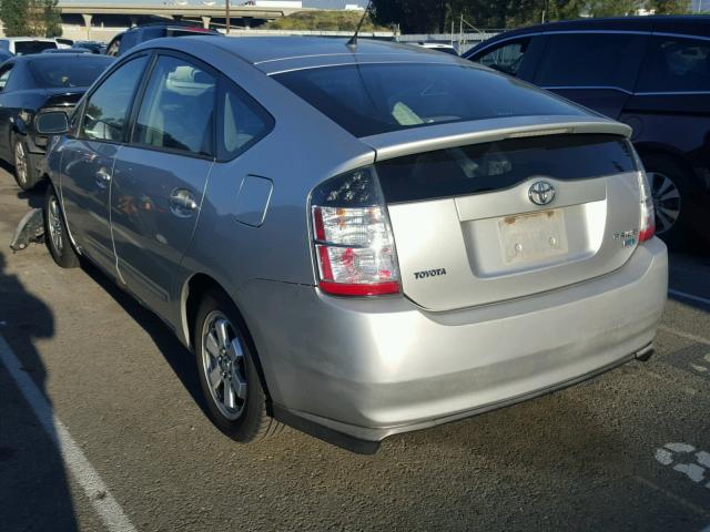 JTDKB22U640020578 - 2004 TOYOTA PRIUS SILVER photo 3