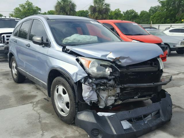 5J6RE38309L032297 - 2009 HONDA CR-V LX BLUE photo 1