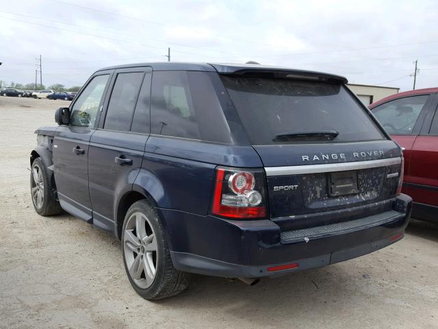 SALSK2D4XDA802348 - 2013 LAND ROVER RANGE ROVE BLUE photo 3