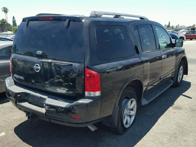 5N1AA0NC6FN607726 - 2015 NISSAN ARMADA SV BLACK photo 4