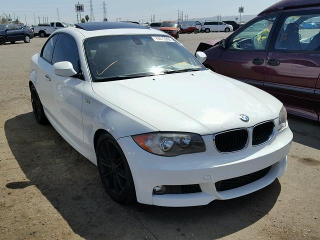 WBAUP7C53AVK77093 - 2010 BMW 128 I WHITE photo 1