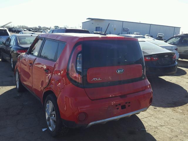 KNDJP3A56H7418397 - 2017 KIA SOUL + RED photo 3