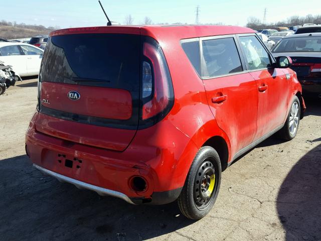 KNDJP3A56H7418397 - 2017 KIA SOUL + RED photo 4