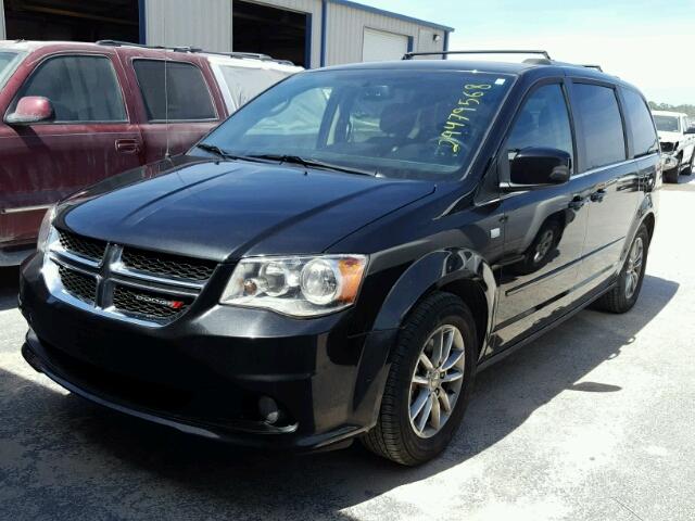 2C4RDGCG0ER466442 - 2014 DODGE GRAND CARA BLACK photo 2