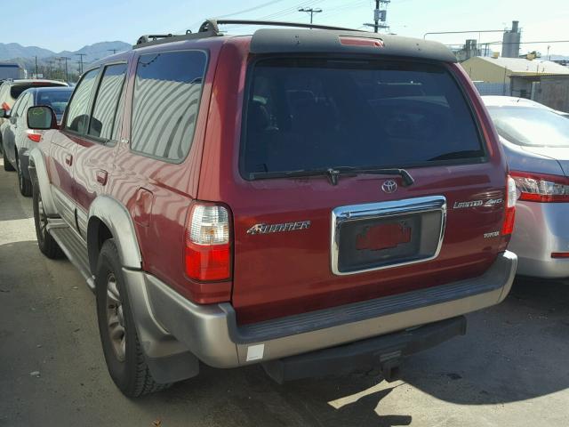 JT3HN87R520378992 - 2002 TOYOTA 4RUNNER LI RED photo 3