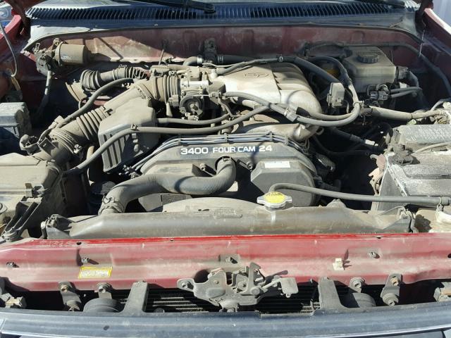 JT3HN87R520378992 - 2002 TOYOTA 4RUNNER LI RED photo 7