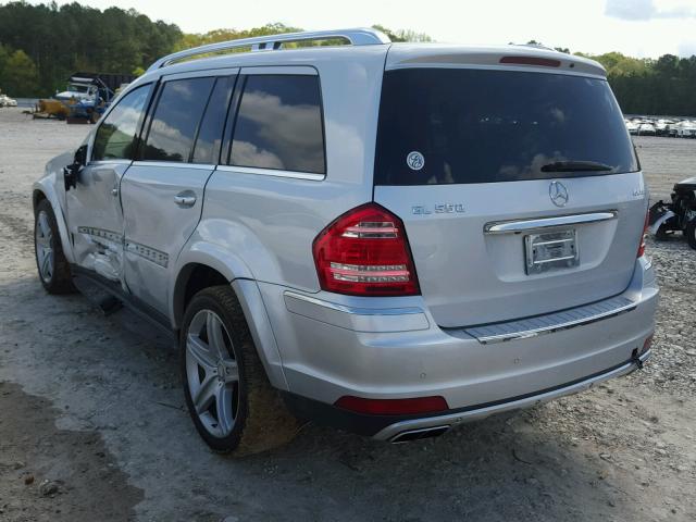 4JGBF8GE6AA579557 - 2010 MERCEDES-BENZ GL 550 4MA SILVER photo 3