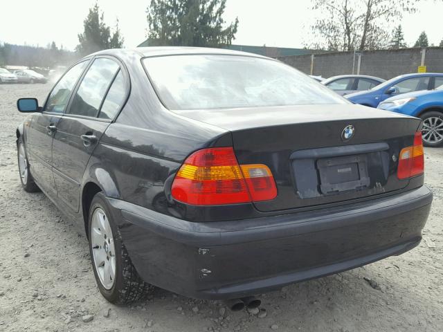 WBAET374X2NJ21032 - 2002 BMW 325 I BLACK photo 3