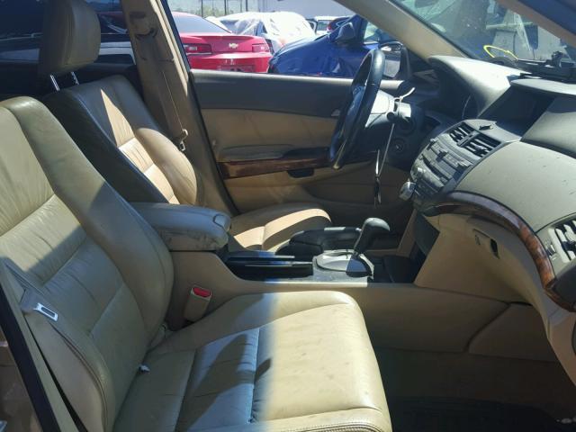 1HGCP36819A029605 - 2009 HONDA ACCORD EXL GOLD photo 5