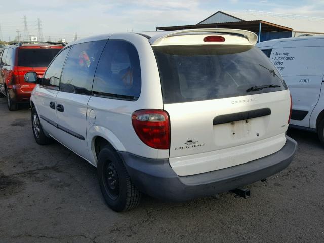 1D4GP25333B119147 - 2003 DODGE CARAVAN SE WHITE photo 3