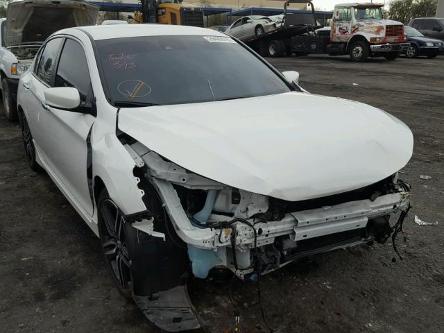 1HGCR2F62GA044405 - 2016 HONDA ACCORD SPO WHITE photo 1