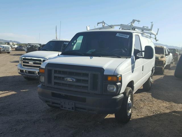 1FTNE24L29DA46460 - 2009 FORD ECONOLINE WHITE photo 2