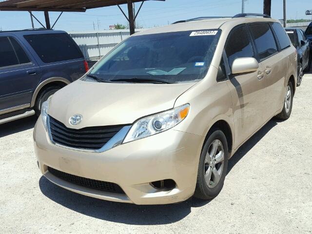 5TDKK3DC1BS142219 - 2011 TOYOTA SIENNA LE GOLD photo 2