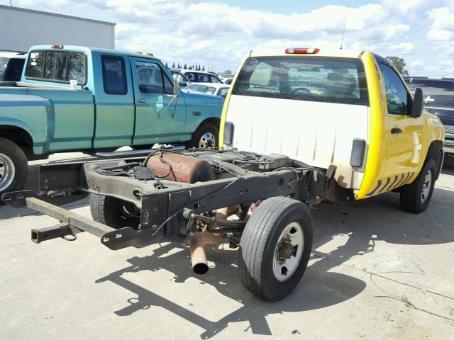 1GBHK24K47E509191 - 2007 CHEVROLET SILVERADO YELLOW photo 4