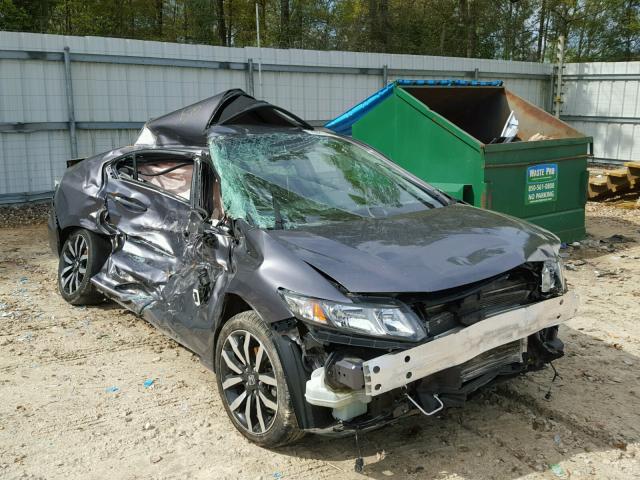 19XFB2F91EE036784 - 2014 HONDA CIVIC EXL GRAY photo 1