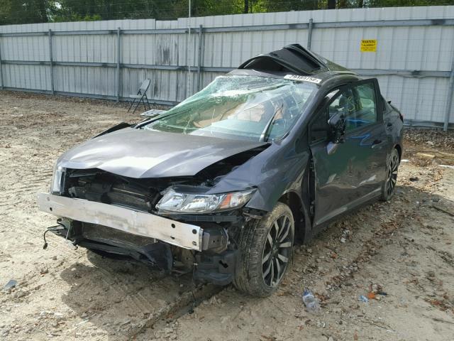 19XFB2F91EE036784 - 2014 HONDA CIVIC EXL GRAY photo 2