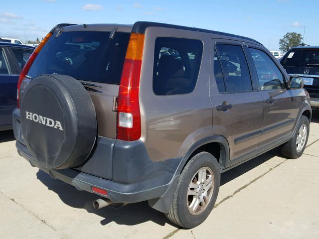 JHLRD78824C008879 - 2004 HONDA CR-V EX GOLD photo 4