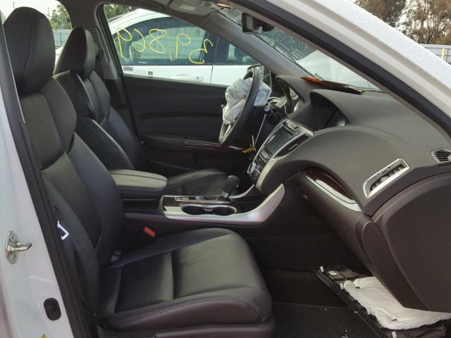 19UUB1F52FA009999 - 2015 ACURA TLX TECH WHITE photo 5