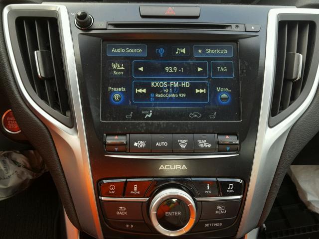 19UUB1F52FA009999 - 2015 ACURA TLX TECH WHITE photo 9