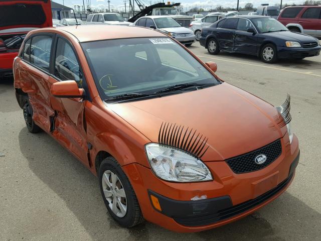 KNADE243496516856 - 2009 KIA RIO 5 SX ORANGE photo 1