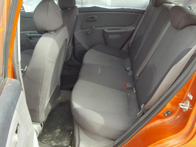 KNADE243496516856 - 2009 KIA RIO 5 SX ORANGE photo 6