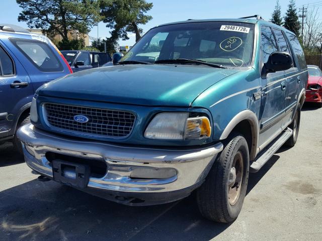 1FMFU18LXVLB58494 - 1997 FORD EXPEDITION GREEN photo 2