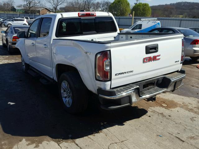 1GTG6CE33G1116413 - 2016 GMC CANYON SLE WHITE photo 3