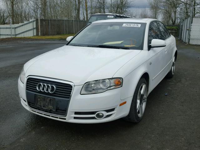 WAUAF78E37A068337 - 2007 AUDI A4 2 WHITE photo 2