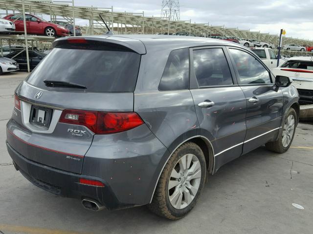 5J8TB1H25AA003623 - 2010 ACURA RDX GRAY photo 4