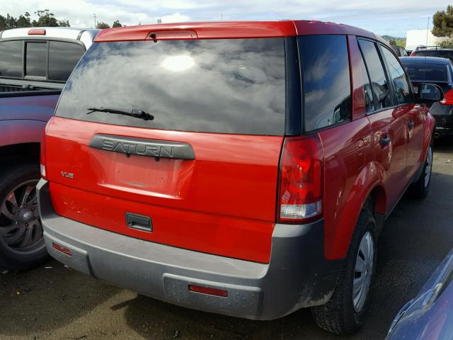 5GZCZ33D94S821545 - 2004 SATURN VUE RED photo 4