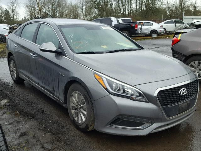 KMHE24L13HA055782 - 2017 HYUNDAI SONATA HYB GRAY photo 1