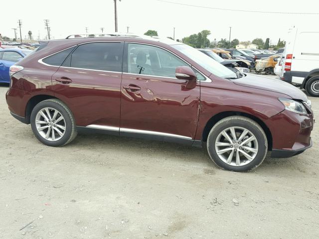 2T2ZK1BA8FC188404 - 2015 LEXUS RX 350 MAROON photo 9