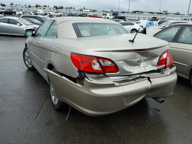 1C3LC65M18N104857 - 2008 CHRYSLER SEBRING LI GOLD photo 3