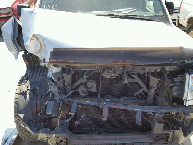 1N6AA0EJXEN502685 - 2014 NISSAN TITAN S SILVER photo 7