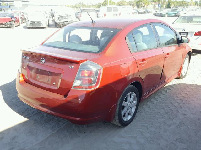 3N1AB6AP7AL667927 - 2010 NISSAN SENTRA 2.0 RED photo 4