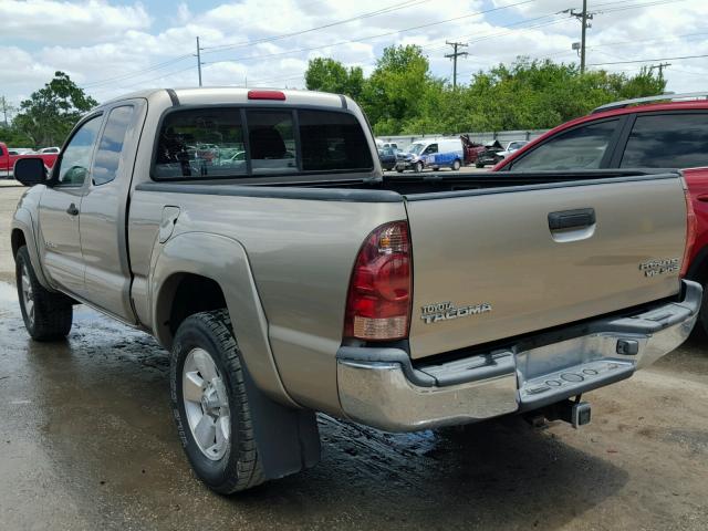 5TETU62N36Z267767 - 2006 TOYOTA TACOMA PRE BEIGE photo 3