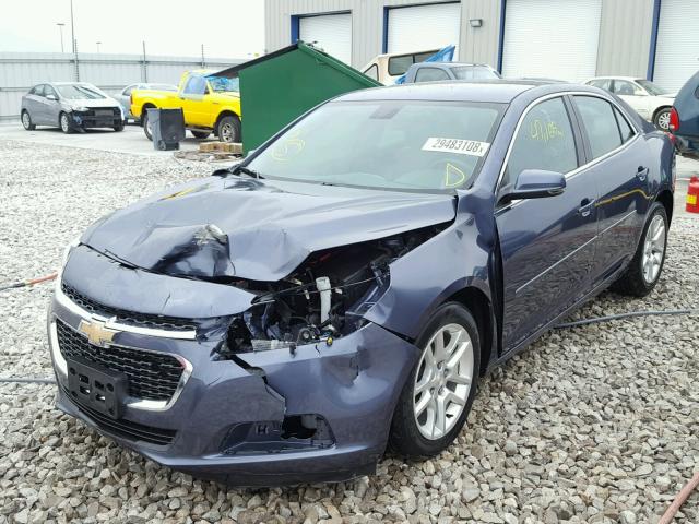 1G11C5SL6EF201687 - 2014 CHEVROLET MALIBU 1LT BLUE photo 2